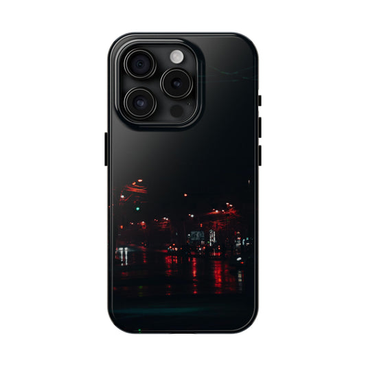 Tough Phone Case — Moody Night Cityscape Protective Case