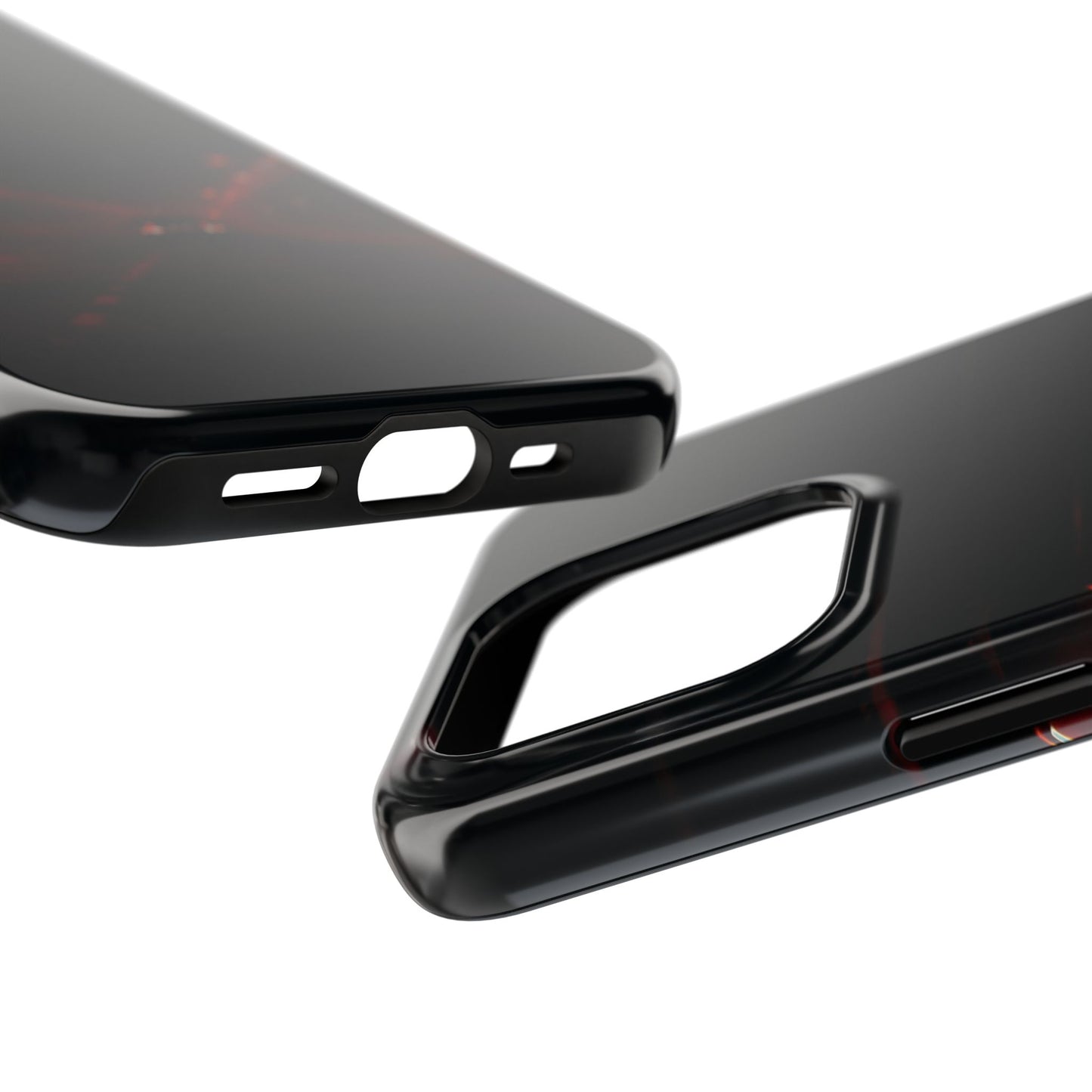 Tough Phone Case — Midnight Tunnel Drive (Red Neon Car)