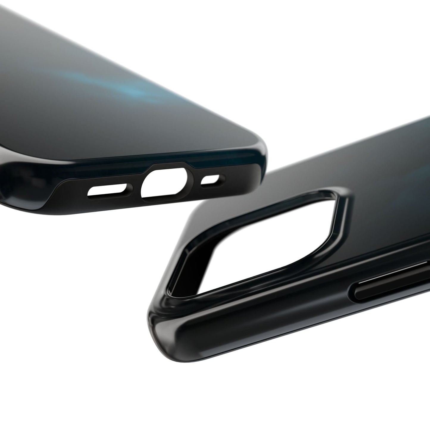Nebula Teal Tough Phone Case — Protective Space-Cloud Design