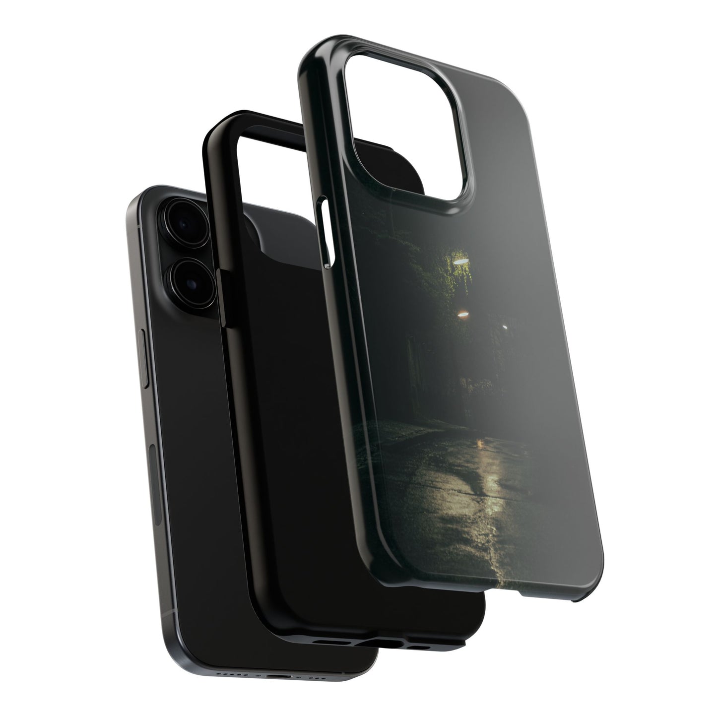 Phone Case — Moody Rainy Night Street Protective Tough Case