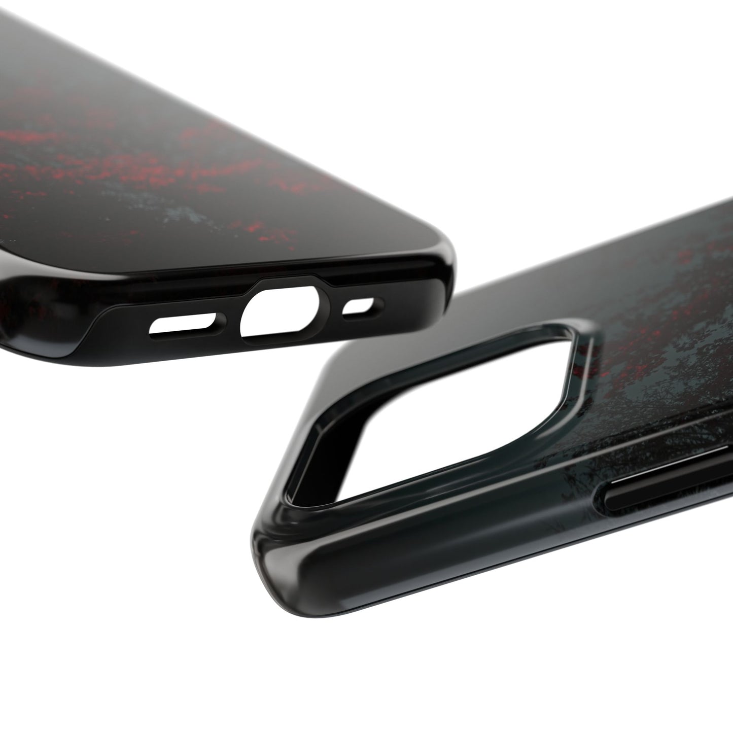 Dark Red Maple Tough Phone Case — Moody Nature Phone Cover