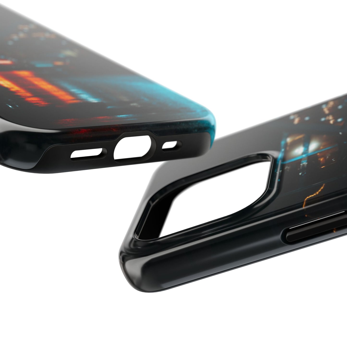 Tough Phone Case — Neon City Nightscape Protective Cover