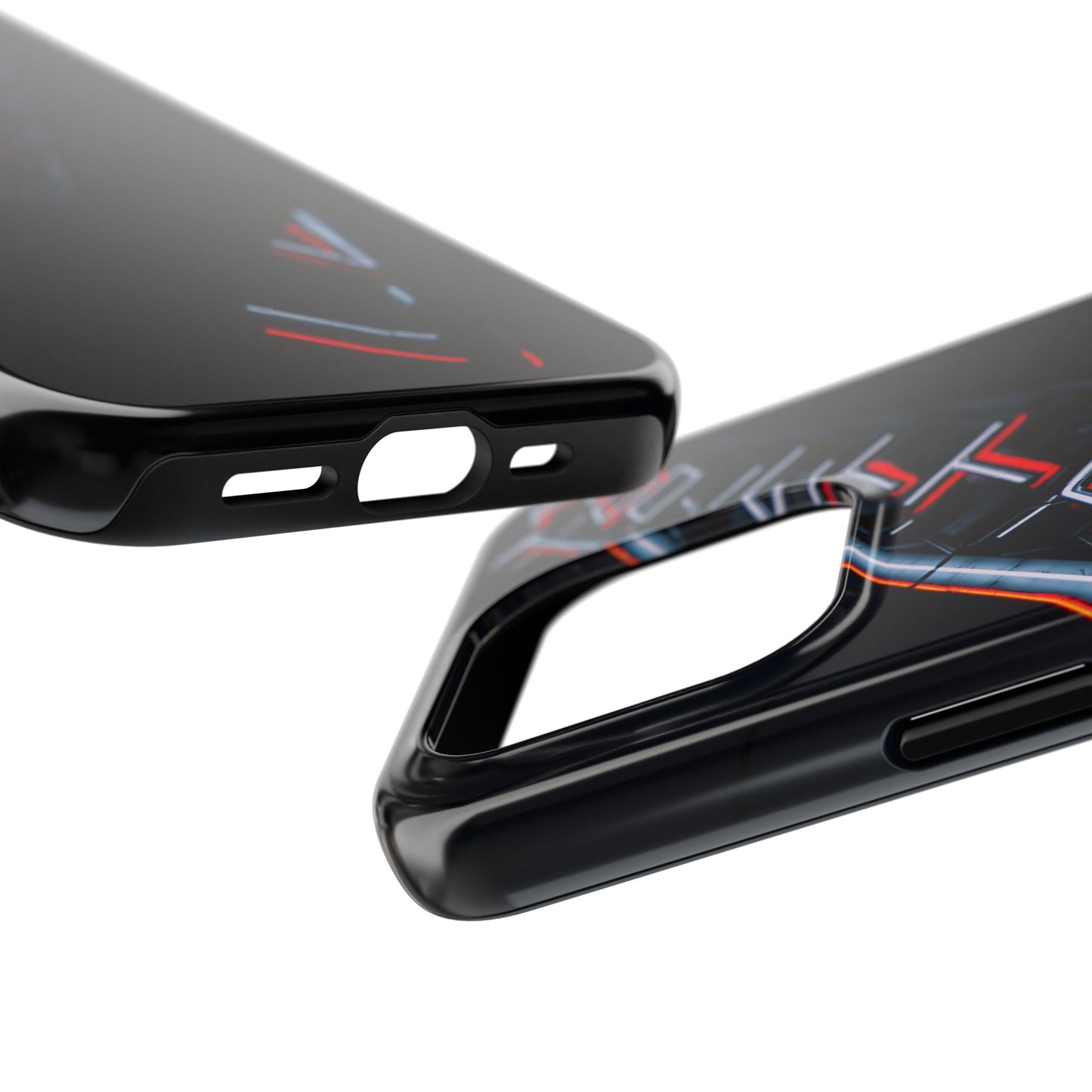 Neon Sign Tough Phone Case — Dark Cyberpunk Urban Aesthetic