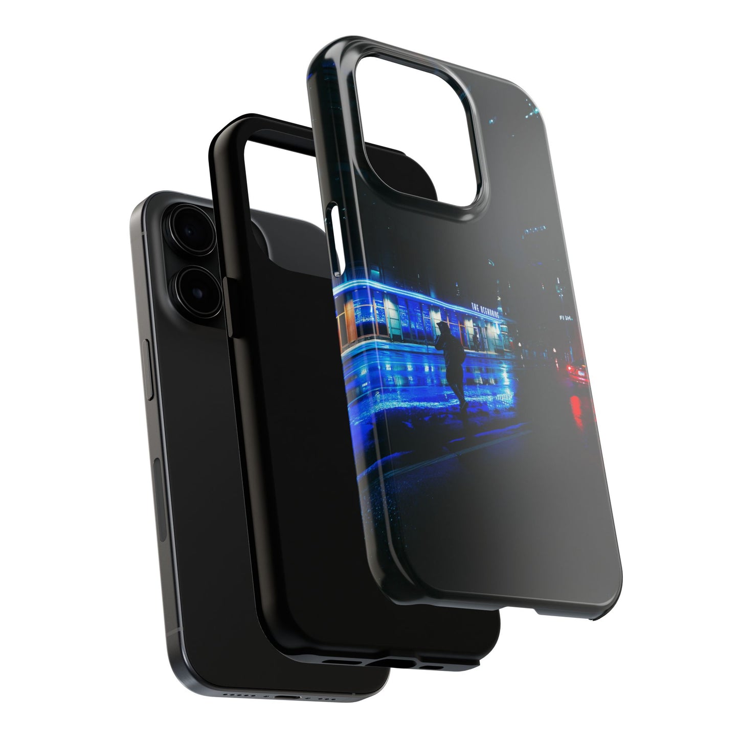 Phone Case – Neon City Nightscape Protective Tough Case