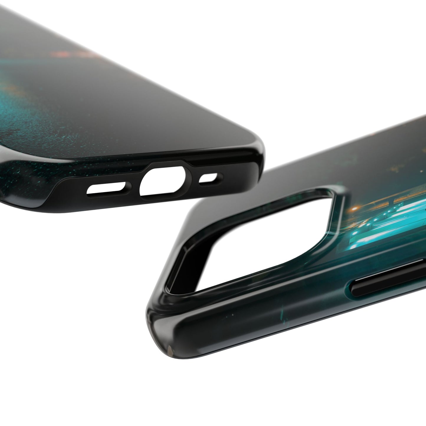 Tough Phone Case — Moody Neon Street Nightscape Protective Cover