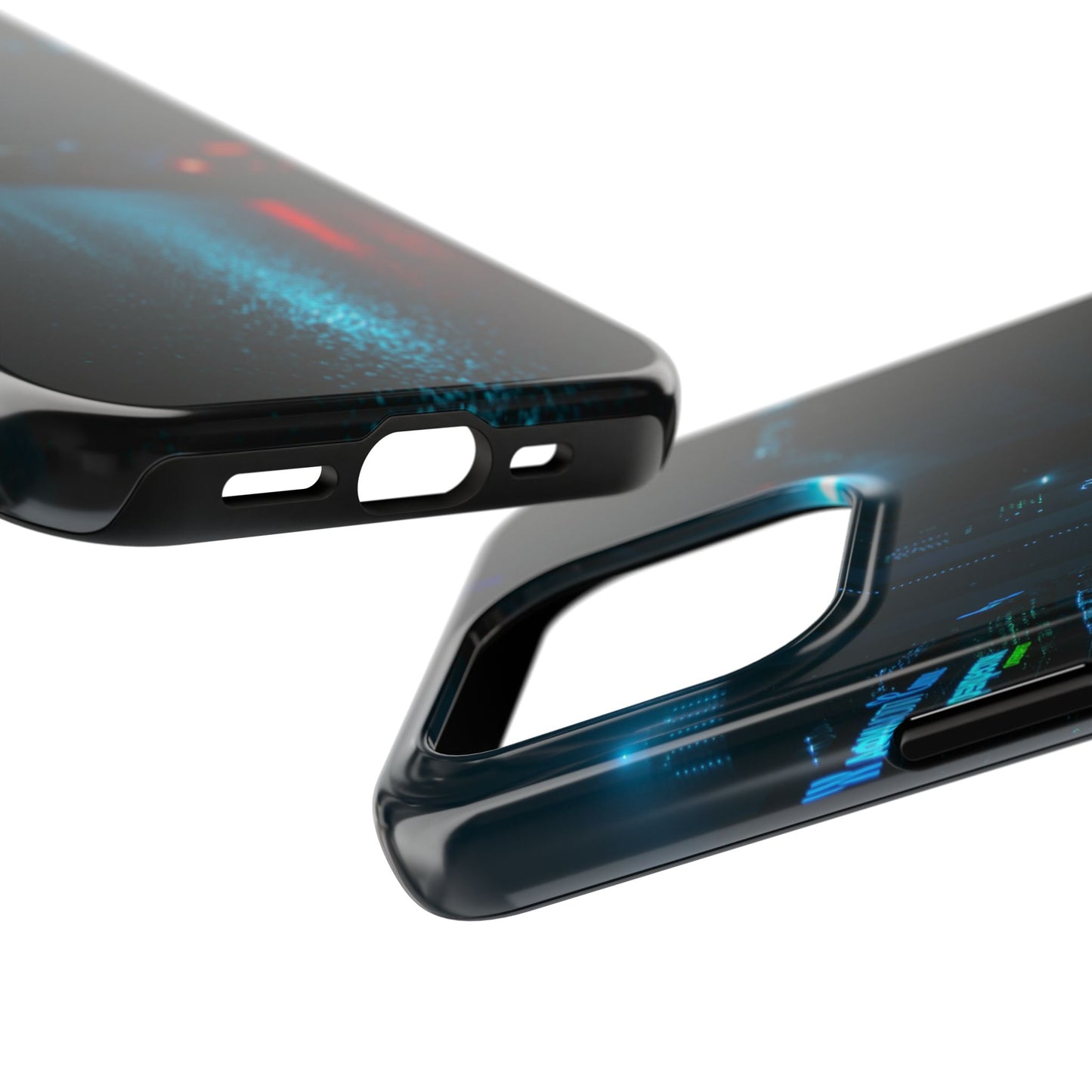 Tough Phone Case — Neon Rain City Nightscape