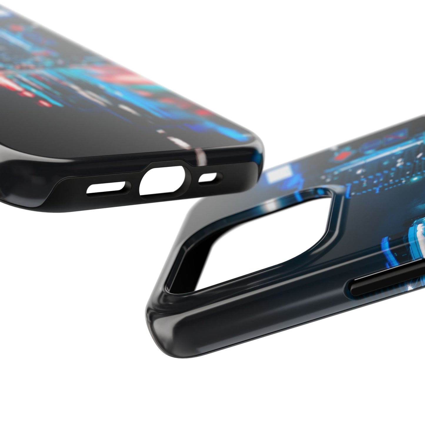 Tough Phone Case — Neon City Nightscape Protective Cover
